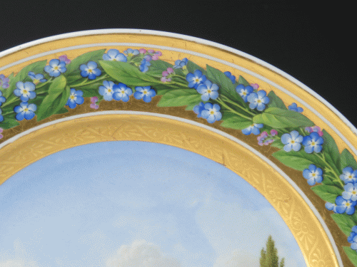 飾り皿 景色絵|KPM - アンティーククレシェンド 飾り皿 景色絵|KPM - アンティーククレシェンド